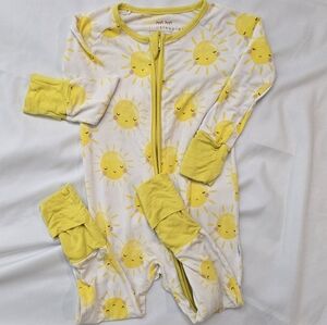 Little Sleepies Sunshine Infant Bamboo Zippy Pajamas 6-12mo Boy Or Girl